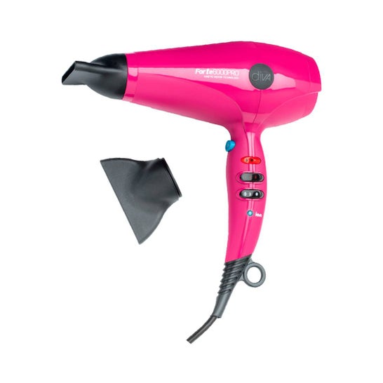 Diva Pro Styling Forte 6000 Pro Secador Pink 2400W 1 Unidade