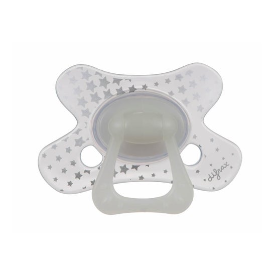 Difrax Chupete Natural Brilla en la Oscuridad +20m 1ud