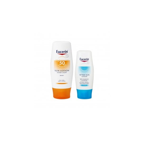 Eucerin ™ Loção Solar Extra Light SPF50 + 400ml + aftersun 150ml GIFT