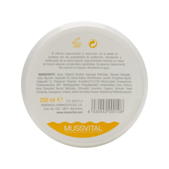 Mussvital creme hidratante para as mãos 200ml