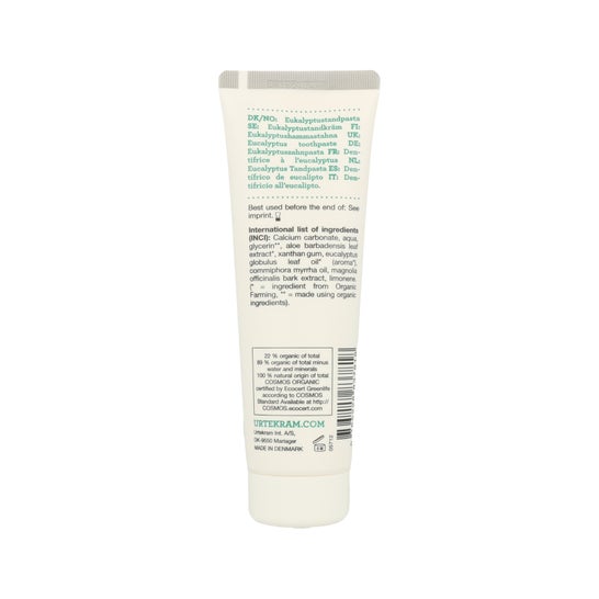 Pasta de dentes eucalipto Urtekram 75ml