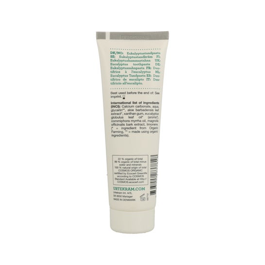 Pasta de dentes eucalipto Urtekram 75ml