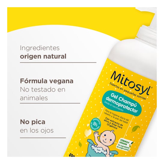 Mitosyl Bebé e Criança Lavagem Bio Corpo e Cabelo 490ml