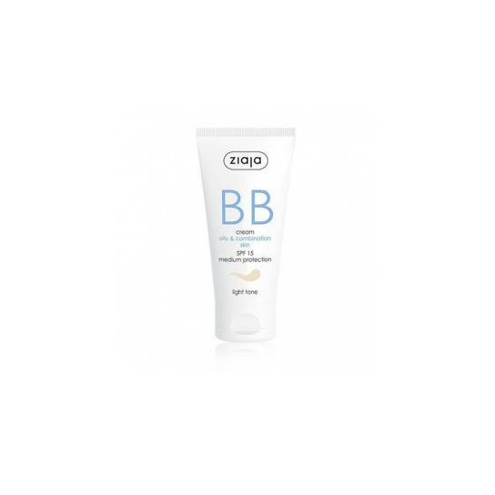 Ziaja Bb Creme Oleoso &amp; Pele Mista Spf15 Tom Claro 50ml