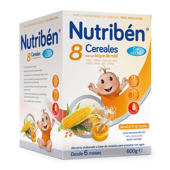 Nutribén ™ 8 cereais mel com leite Adaptado 600g