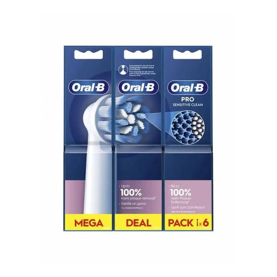 Oral-B Sensitive Clean Brush Head Recambio 6uds Oral-B Sensitive Clean Brush Head Recambio 6uds
