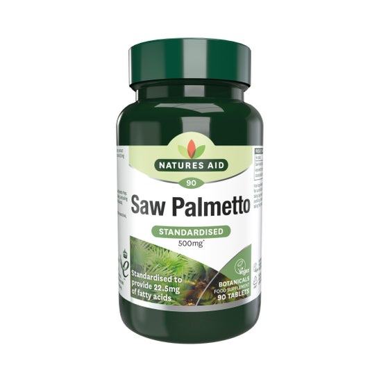 Natures Aid Saw Palmetto 500mg 90comp