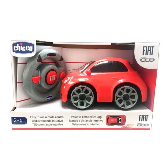 Chicco Coche Radiocontrol Fiat 500 Rojo 2uds