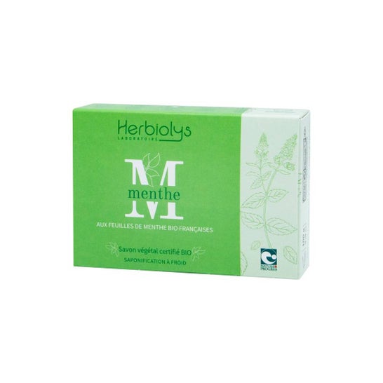 Herbiolys Menthe Sabonete Folhas de Hortelã Bio Francesa 100g