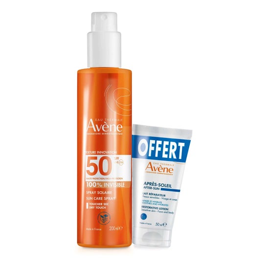 Avène Pack Spray Solar SPF50 Invisível + Pós-Solar 200+50 ml