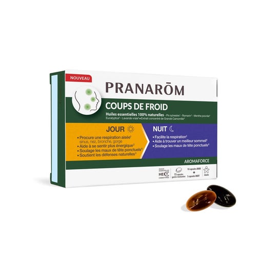 Pranarom Aromaforce Onda de Frio Dia/Noite 10+5caps