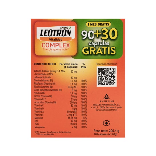 Complexo Leotron AnGelini 90+30 caps