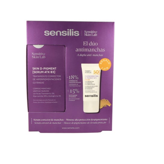 Sensilis Pack Skin D-Pigment Sérum 30ml + Mousse D-Pigment 50+ Color 15ml