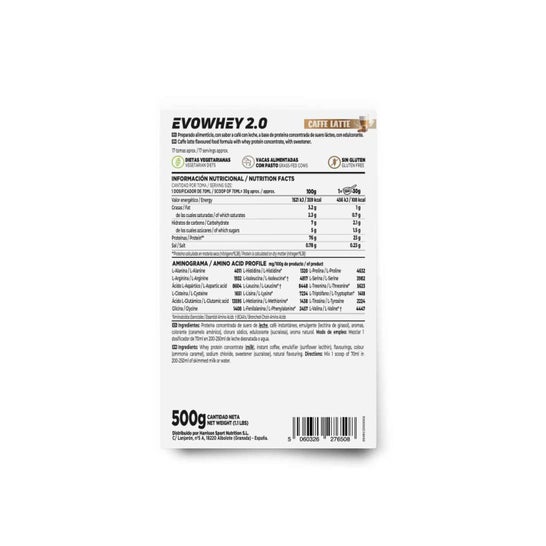 HSN Evowhey Protein Café con Leche 500g