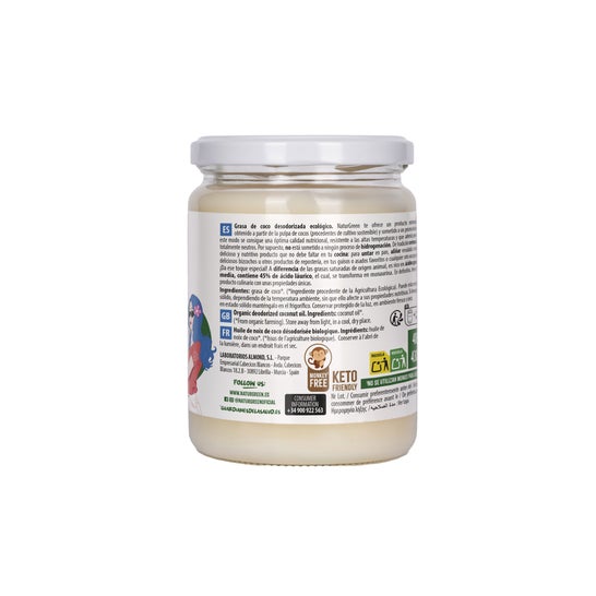 NaturGreen Grasa de Coco Desodorizada Bio 400g