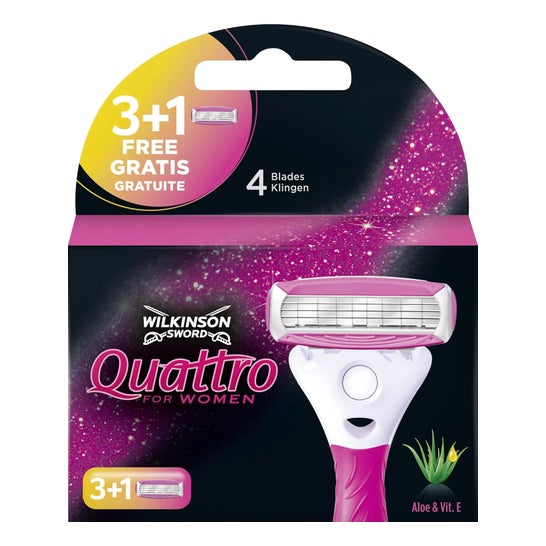 Wilkinson Sword Quattro For Woman Máquina de Barbear 4 un.