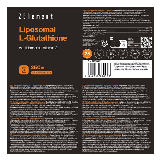 Zenement L-Glutathion Liposomal + Vitamina C 250ml