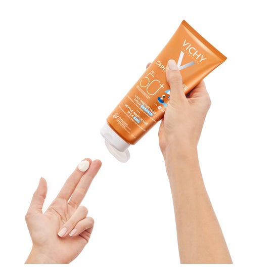Protector Solar Infantil Vichy Ideal Solo Solo Solo Ideal Leite SPF50+ 300ml