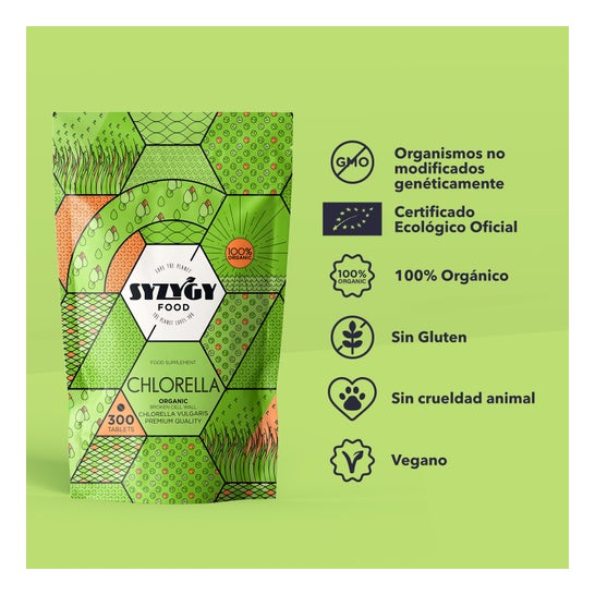Chlorella 300comp Orgânica Certificada Syzygy Food