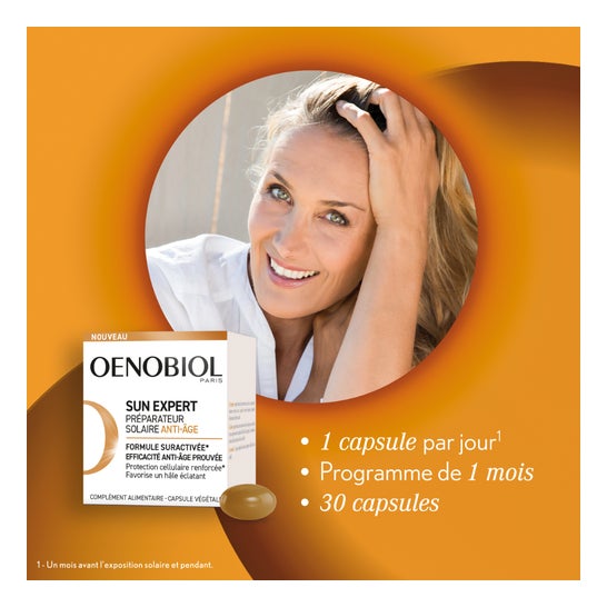Oenobiol Sun Expert Preparador Solar Anti-idade 30caps