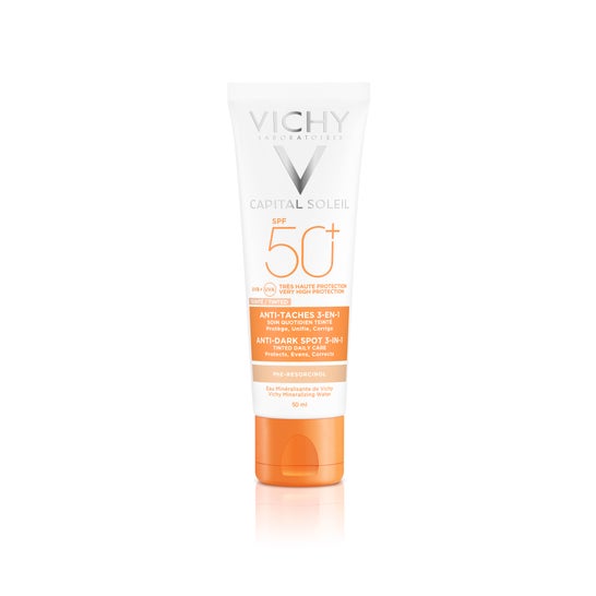 Protetor anti-manchas Vichy Ideal Soleil 3 em 1 SPF50 + 50ml