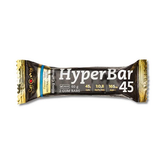 Crown Hyperbar 45 Neutro Cafeína 2 Gum Bars 60g