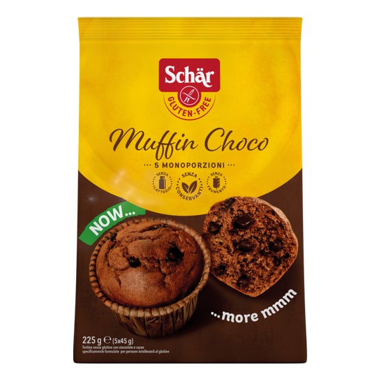 Schar Muffin Chocolate Gotas Chocolate Sin Gluten 225g