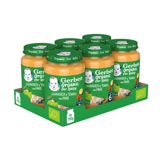 Gerber Cenoura Orgânica Tomate Peru 190g