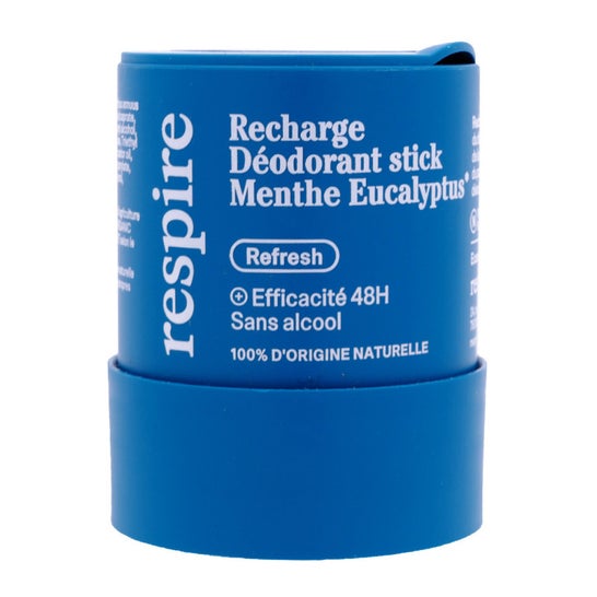 Respire Recarga Desodorizante Stick Menta Eucalipto 48h 50 g