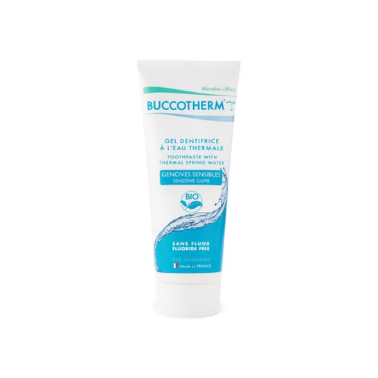 Buccotherm Dentífrico Gel Dentífrico Orgânico Pasta Orgânica Gengivas Sensíveis - Tubo Térmico de Água 75 Ml