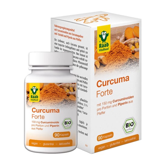 Raab Vitalfood Turmeric Forte Bio 90caps