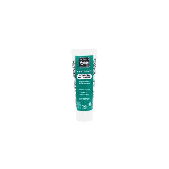 NaturaBIO Pasta de Dentes Sorriso Radiante Espirulina+Bicarbonato 75ml