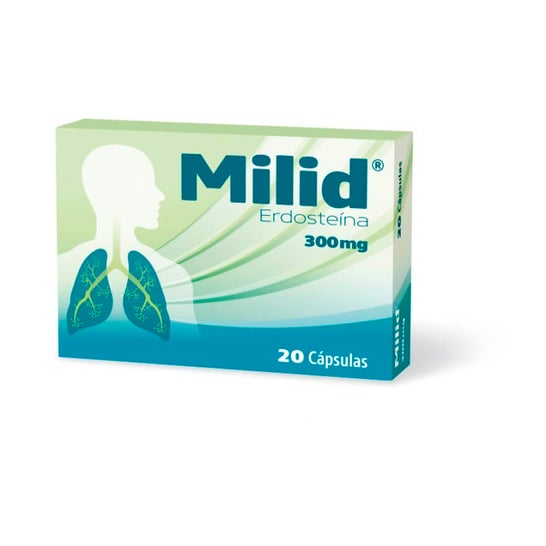 Milid Erdosteína 300mg 20caps