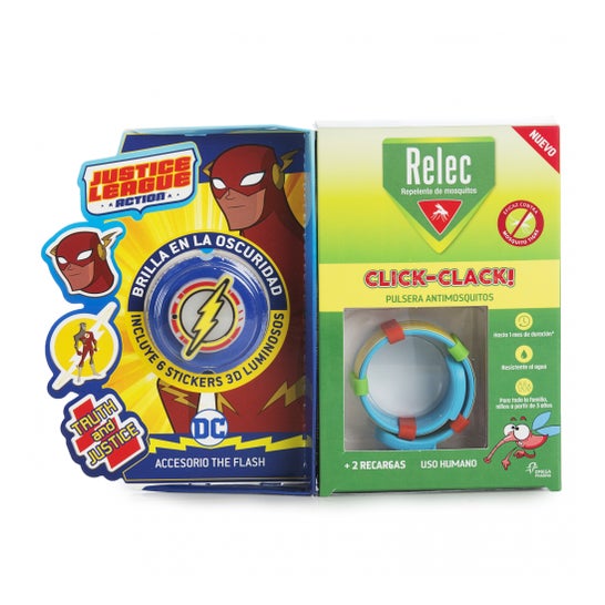 Pulseira Relec Anti-mosquito Click-Clack Flash