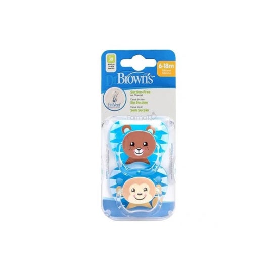 Dr Browns Pacifier Sil.prevent Classic Child 6-12m T2
