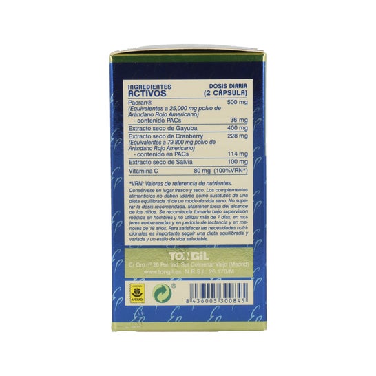 Tongil Estado Puro  Cranberry Mega 150  40 Cápsulas