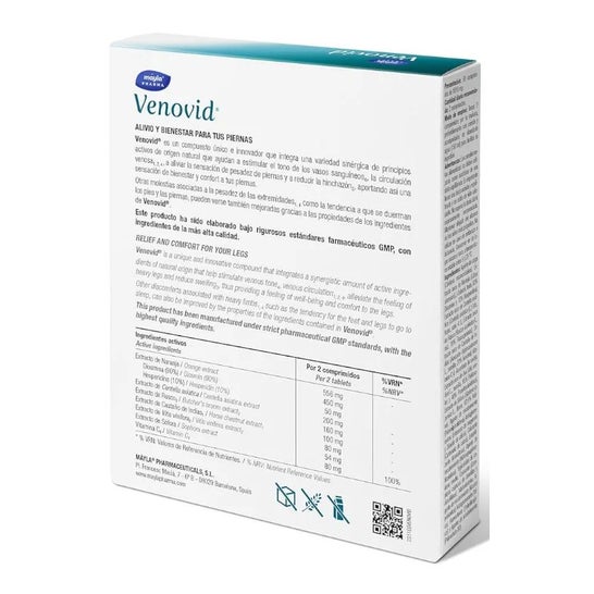 Venovid Piernas Cansadas 60 Comprimidos. Venovid Piernas Cansadas 60 Comprimidos.