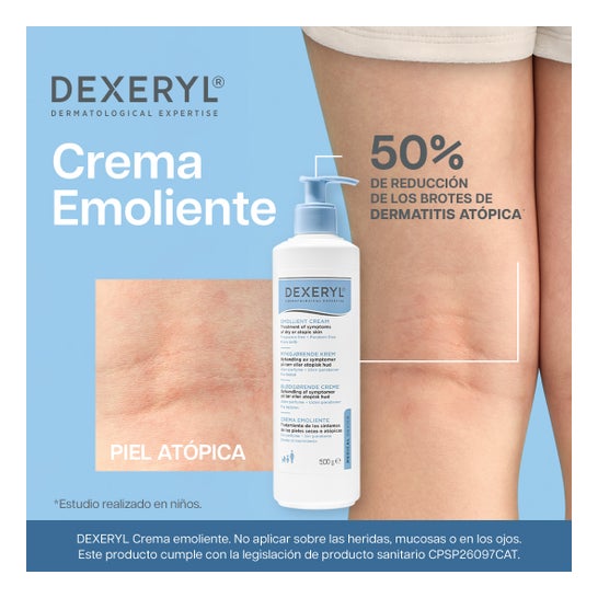 Dexeryl Creme Emoliente Calmante para Pele Atópica 500 g