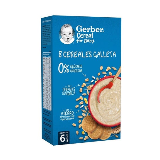 Gerber 8 Cereales Galleta 500g