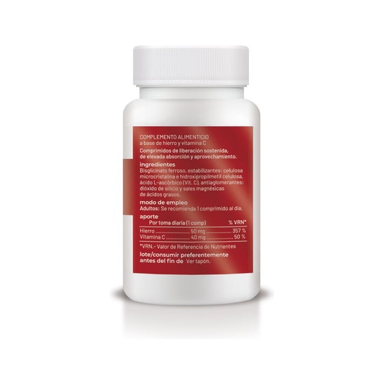 Soria Natural Hierro + Vitamina C 60comp