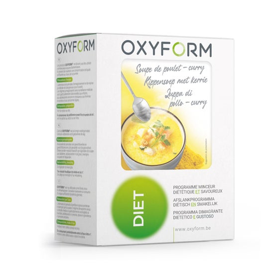 Oxyform Diet Sopa Frango Curry 12 Saquetas