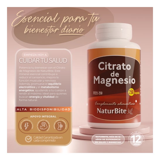 Naturbite Citrato de Magnésio 60comp