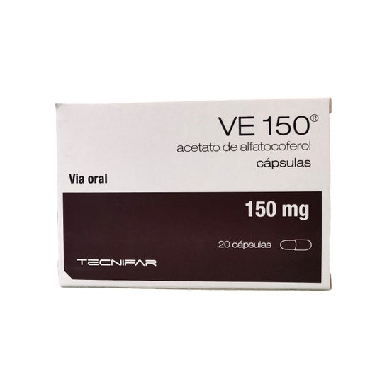 Tecnifar Ve 150 Alfatocoferol 150mg 20caps