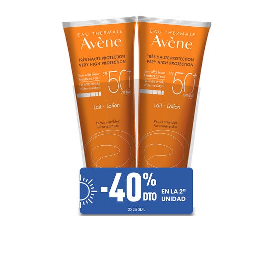 Avène Pack Leite Solar Spf50 Pele Sensível 2x250ml