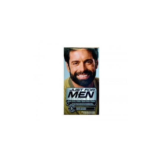Só para Homens gel de coloração preta para bigode e barba 30ml