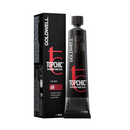 Goldwell Topchic Coloração 6R Mogno Brilhante 60 ml