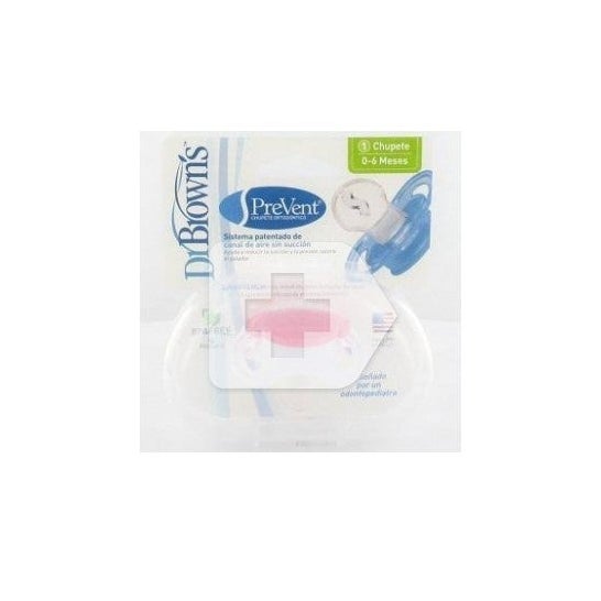 Dr Brown's Prevent 1a »stage silicone rosa chupeta 1ud