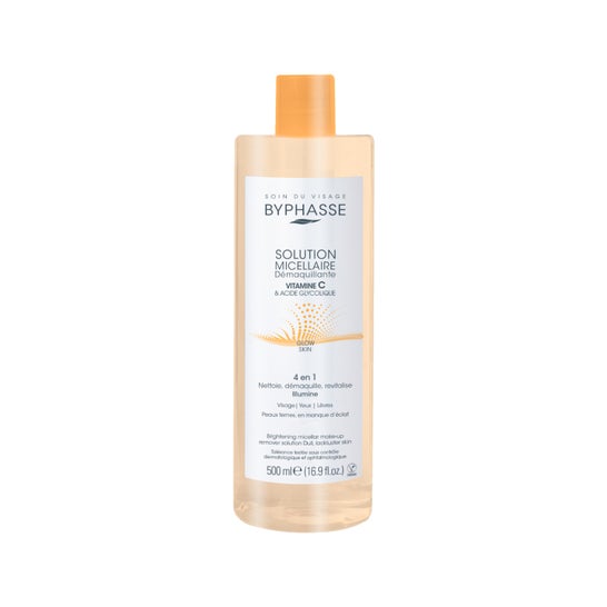 Byphasse Solução Micelar Desmaquilhante Vit C Glow Skin 500 ml
