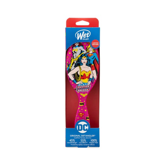 Wet Brush Original Detangler DC Wonderwoman Batgirl & Supergirl 1 Unidade