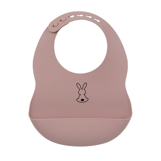 Nattou Babete Silicone Rosa Velho 1 Unidade